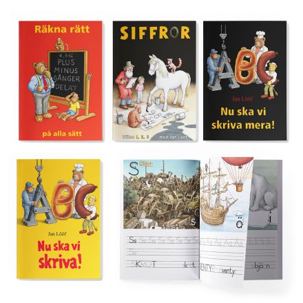 Pysselböcker med Jan Lööf i ett paket