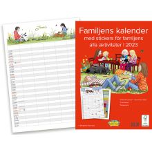Familjekalender med stickers 2023