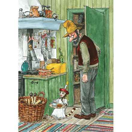 Pettson & Findus (Lucia) vykort