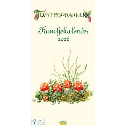 Tomtebobarnens familjekalender 2026