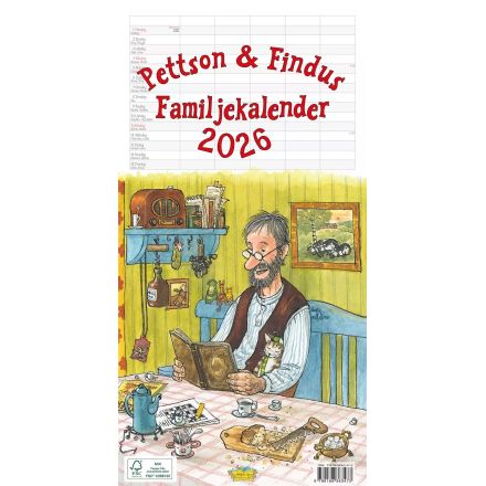 Pettson och Findus familjekalender för 2026