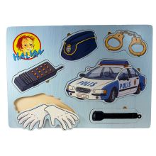 Halvan polis fingerpussel