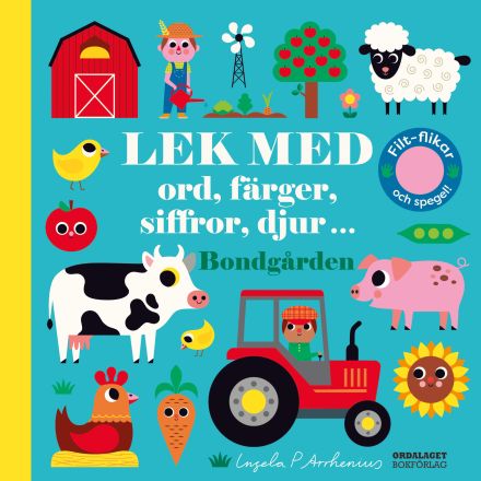 Lek med ord, färger, siffror, djur. Bondgården