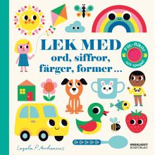 Lek med ord siffror färger former