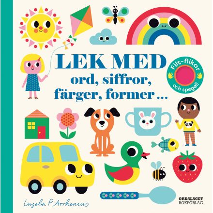 Lek med ord siffror färger former