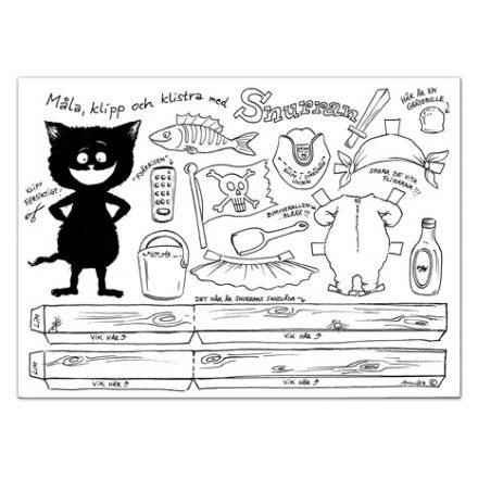 Snurran klippdocka A4