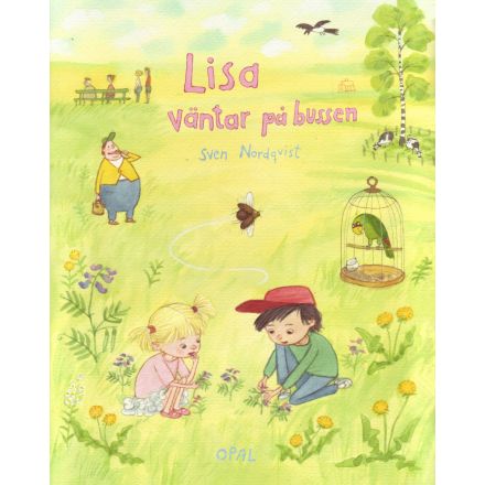 Lisa väntar på bussen