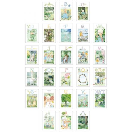 Majas Alfabetsbilder i en mapp