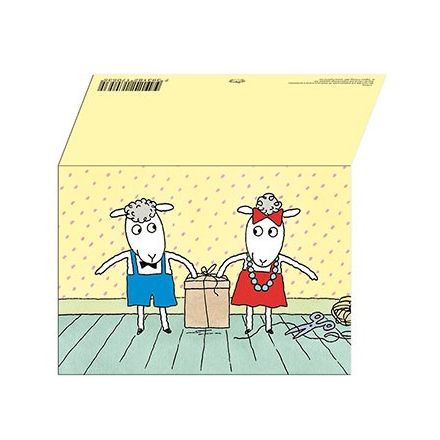 Bu och Bä dubbelt kort med kuvert