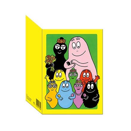 Barbapapa dubbelt kort med kuvert