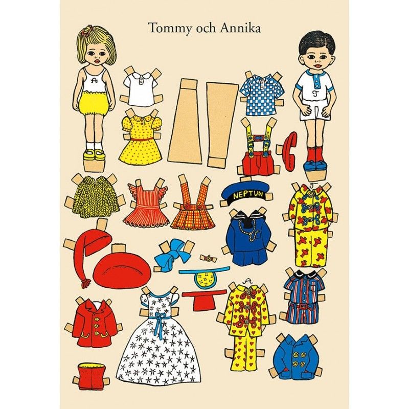 Tommy och Annika klippdocka A4