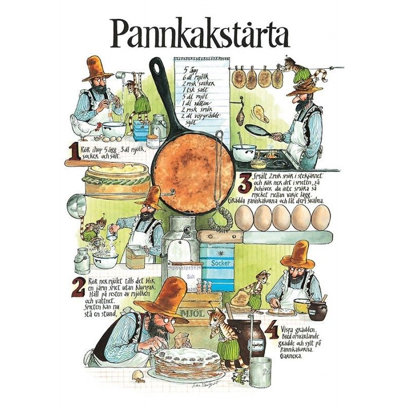 Pannkakstårtan A4-kort