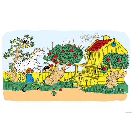 Pippi Långstrump Villa Villekulla affisch