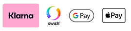 Betala med Klarna, Swish, Google Pay och Apple Pay