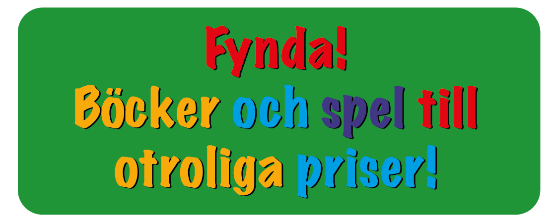 Fynda! Böcker och spel till otroliga priser!